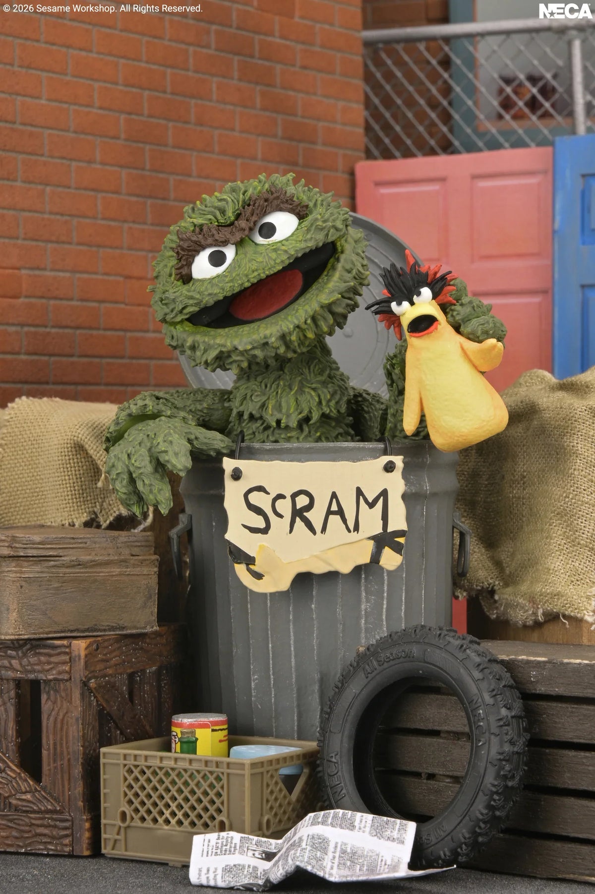 NECA Sesame Street Ultimate Oscar the Grouch