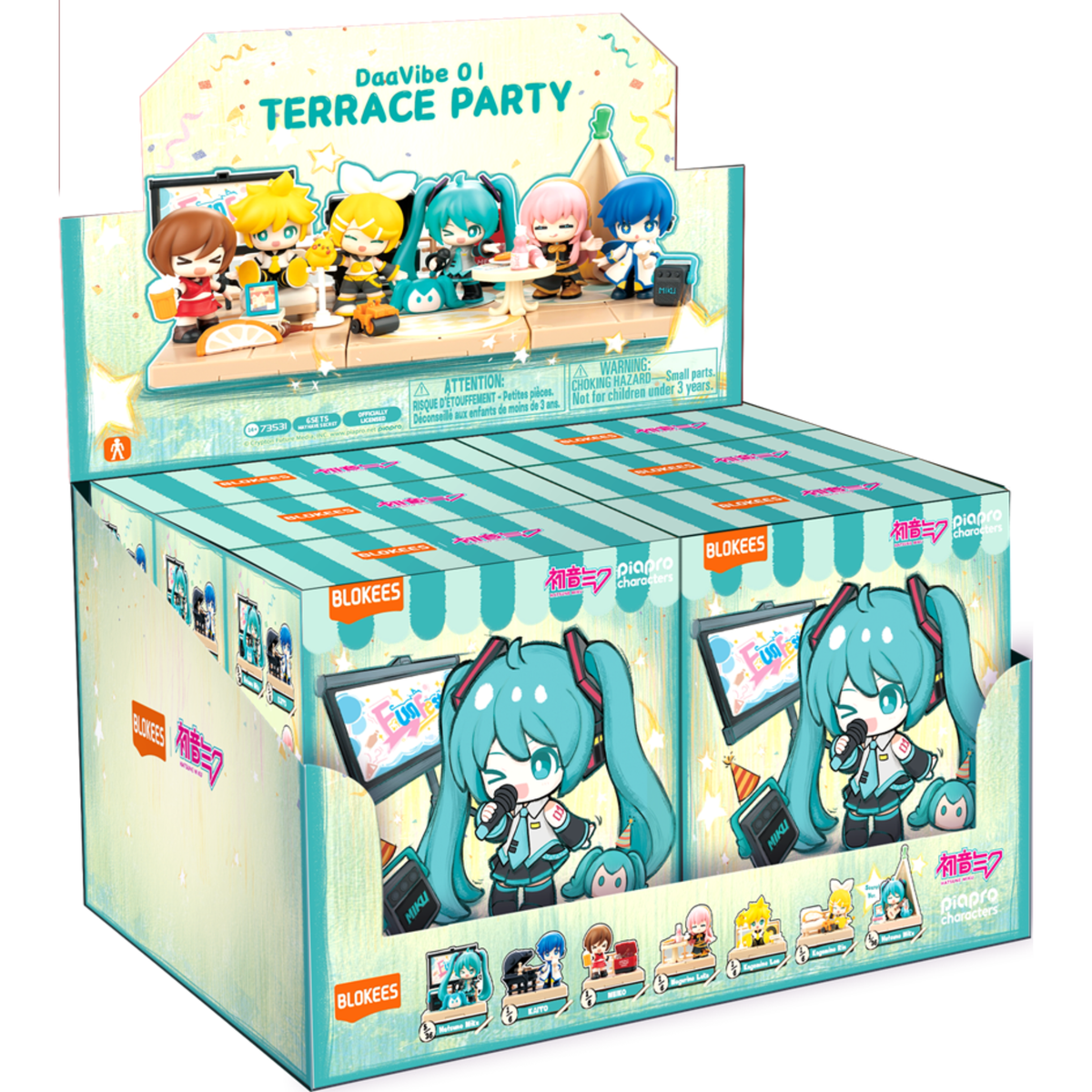 Blokees Hatsune Miku VB01 Terrace Party (Display Box of 6)