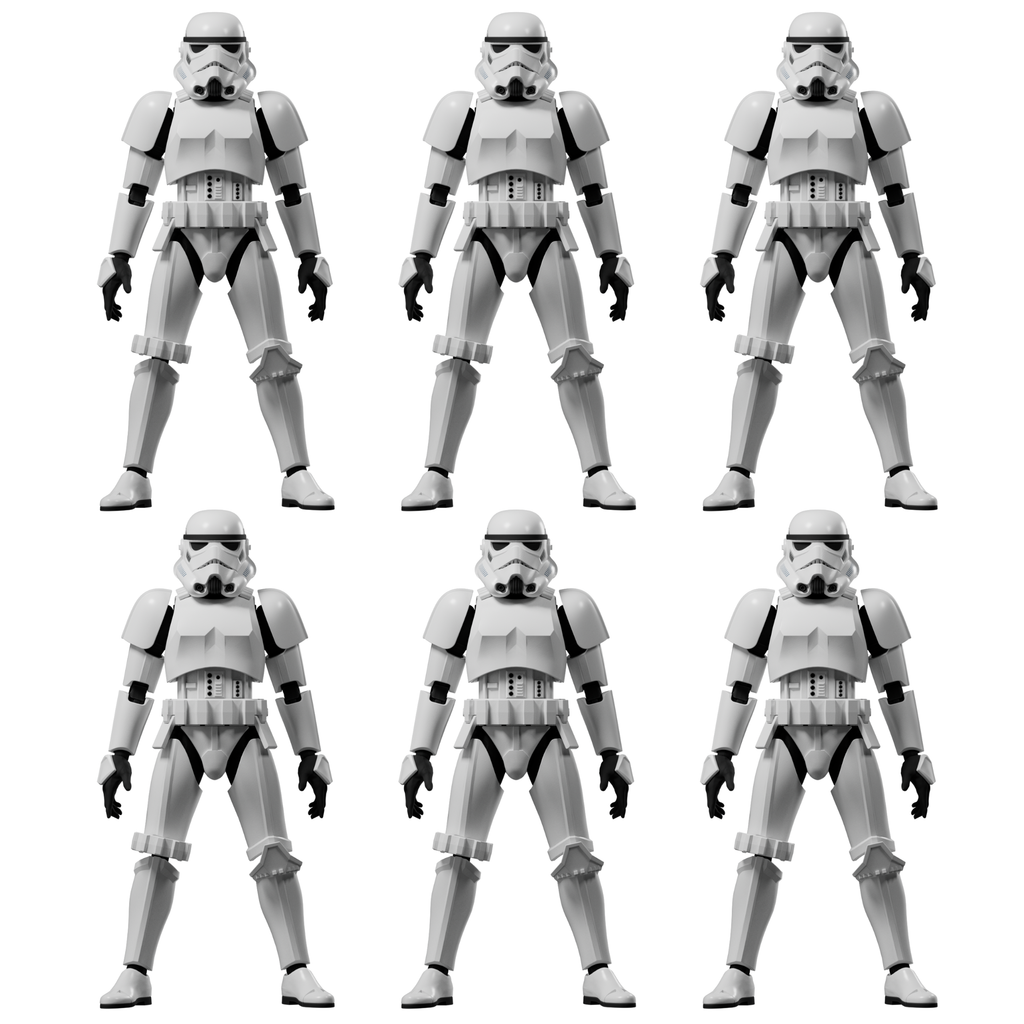 Blokees Star Wars Champion Class CC02 Stormtrooper ARMY BUILDER CASE OF 6