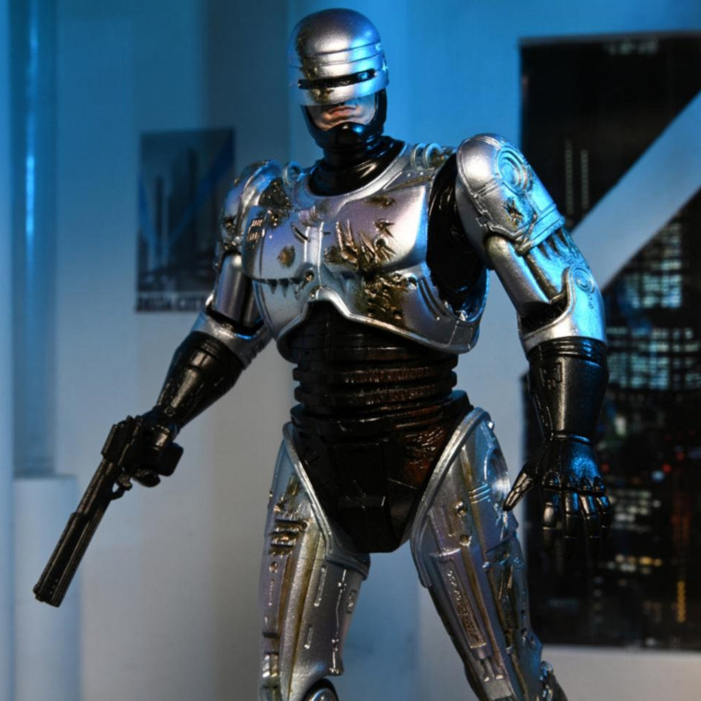 NECA Ultimate Battle Damaged RoboCop with Chair