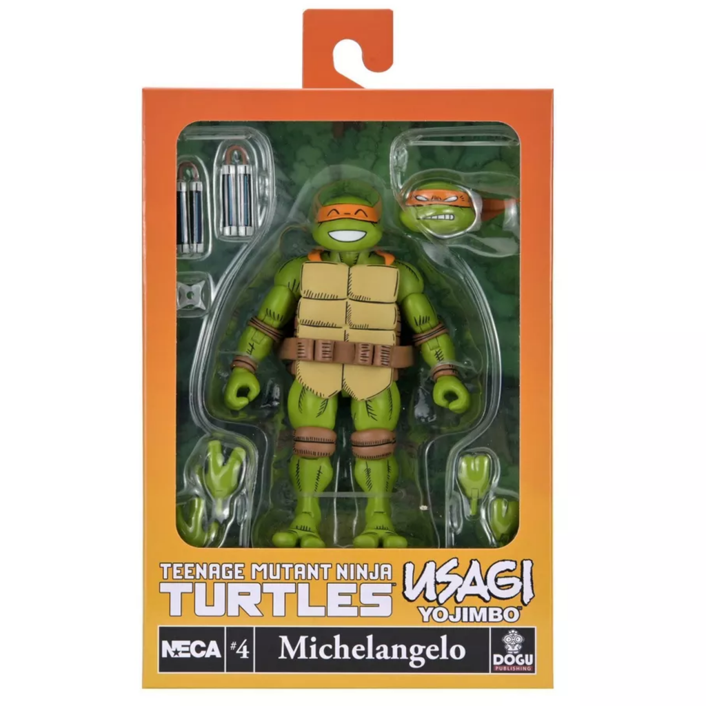 NECA Teenage Mutant Ninja Turtles X Usagi Yojimbo Ultimate Michelangelo