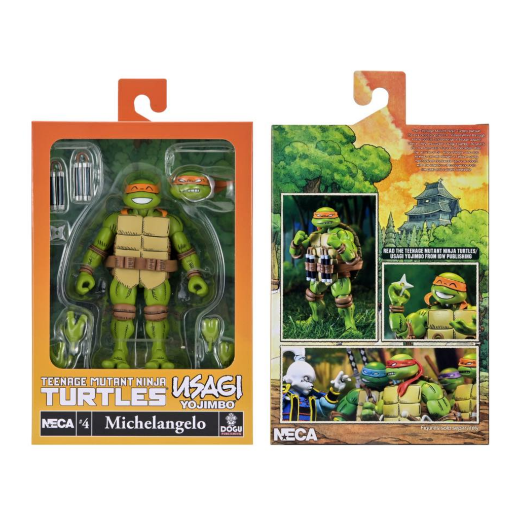 NECA Teenage Mutant Ninja Turtles X Usagi Yojimbo Ultimate Michelangelo