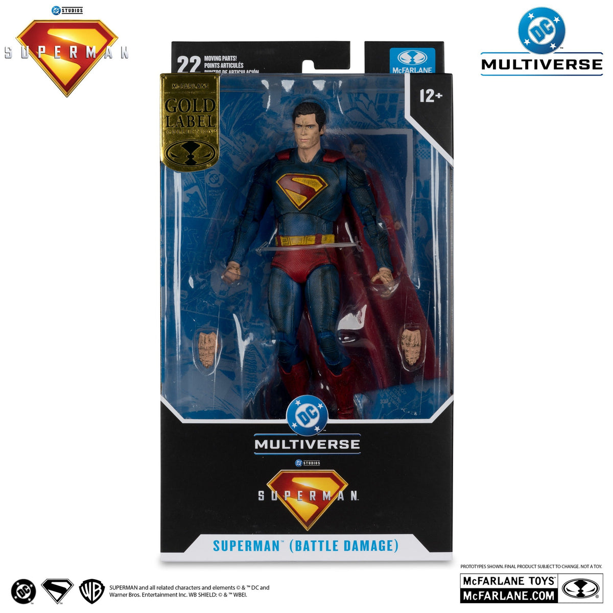 DC Multiverse Gold Label Superman Battle Damage Superman Movie (2025)