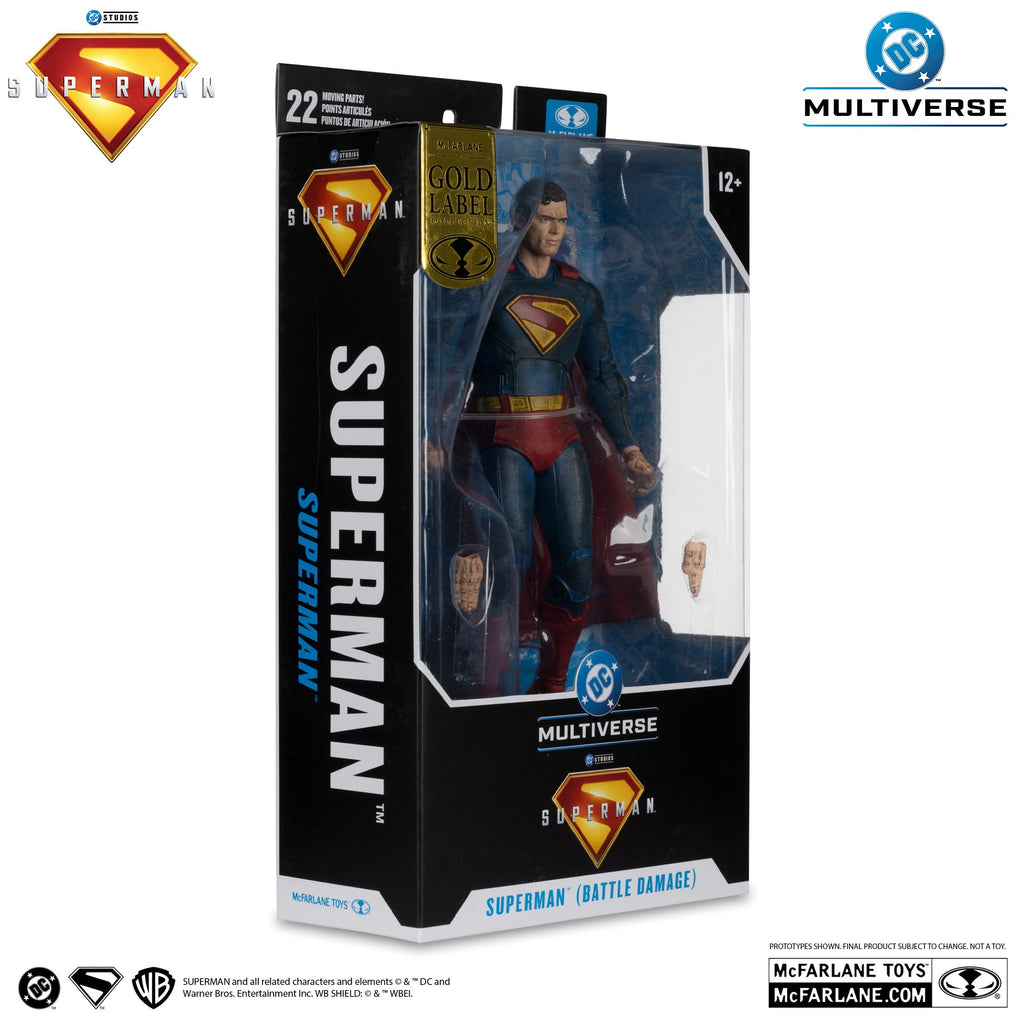 DC Multiverse Gold Label Superman Battle Damage Superman Movie (2025)