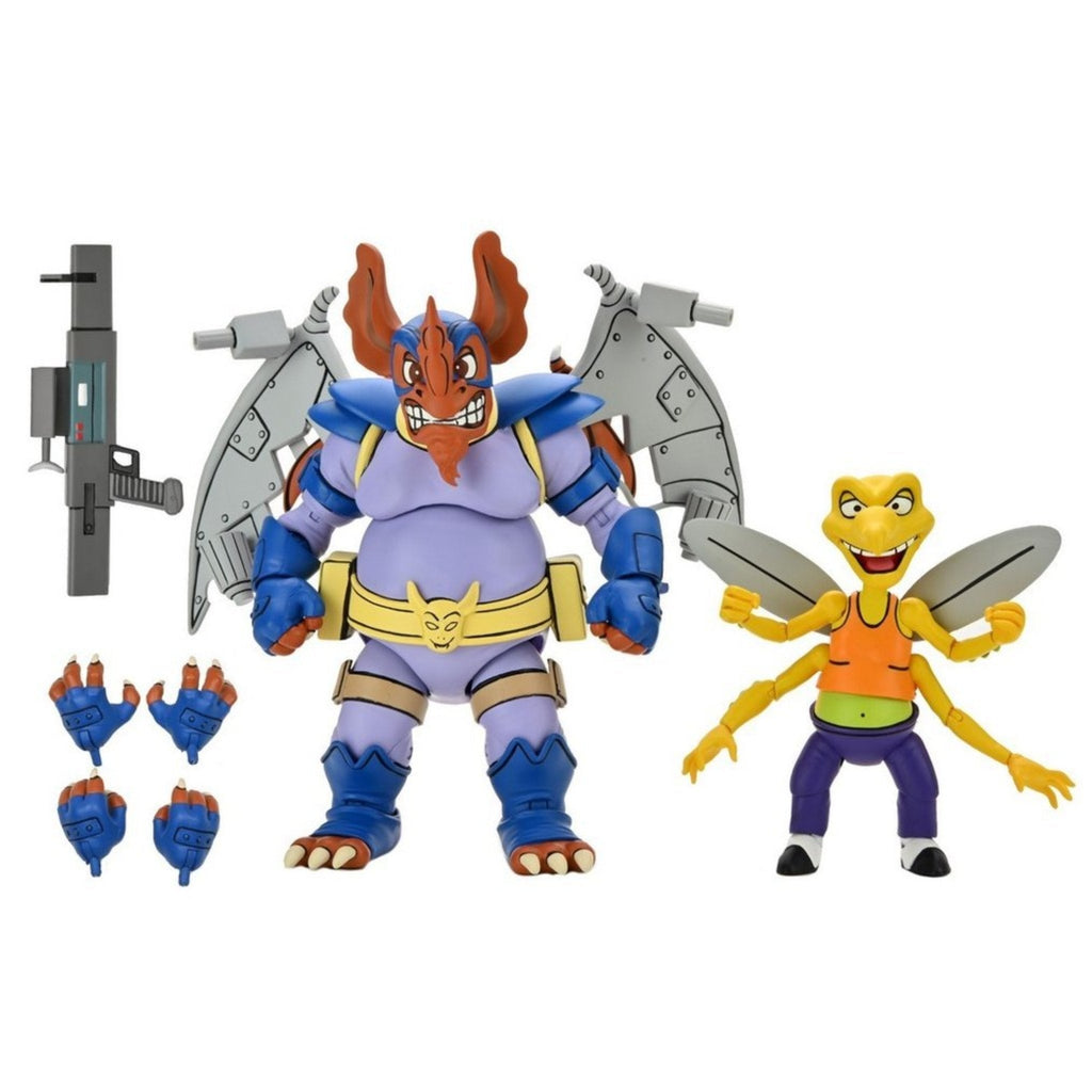 NECA Teenage Mutant Ninja Turtles Cartoon Wingnut & Screwloose