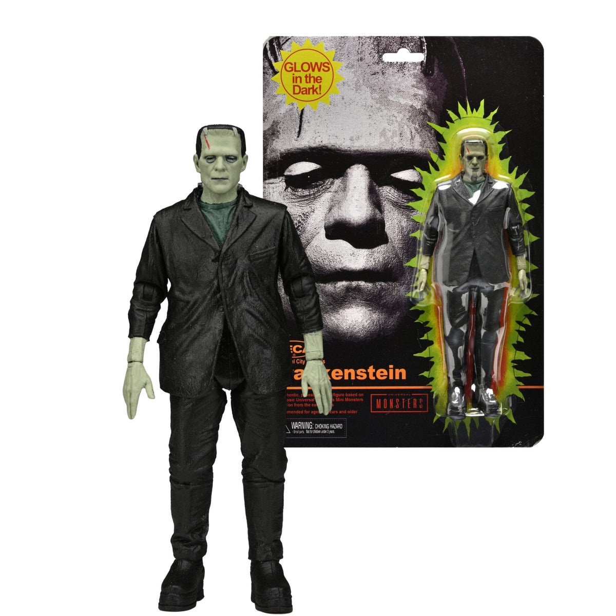 NECA Universal Monsters Retro Glow-In-The-Dark Frankenstein's Monster (Remco Tribute)