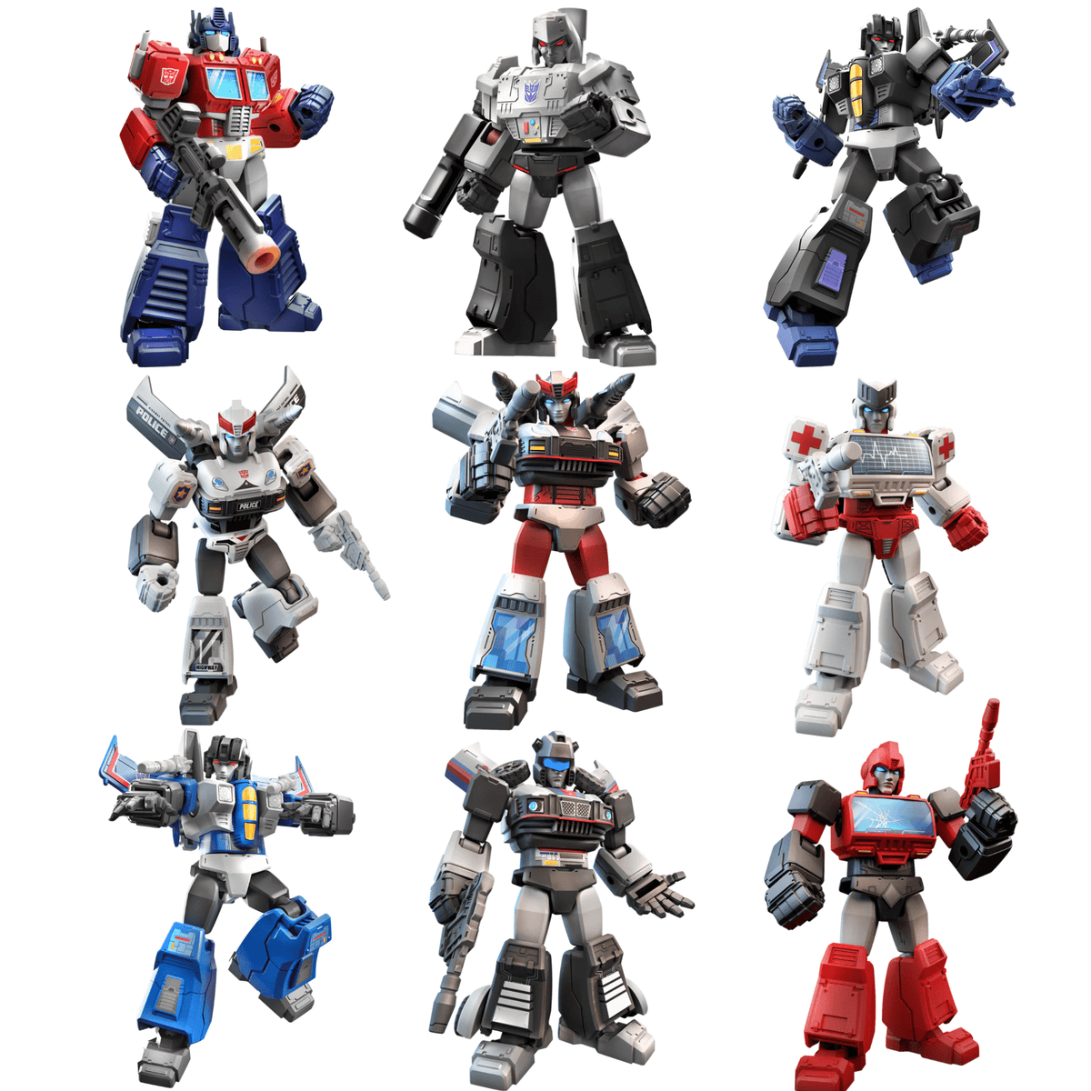 Blokees Transformers Galaxy 01: Roll Out Complete Set (Box of 9 Individually Boxed)