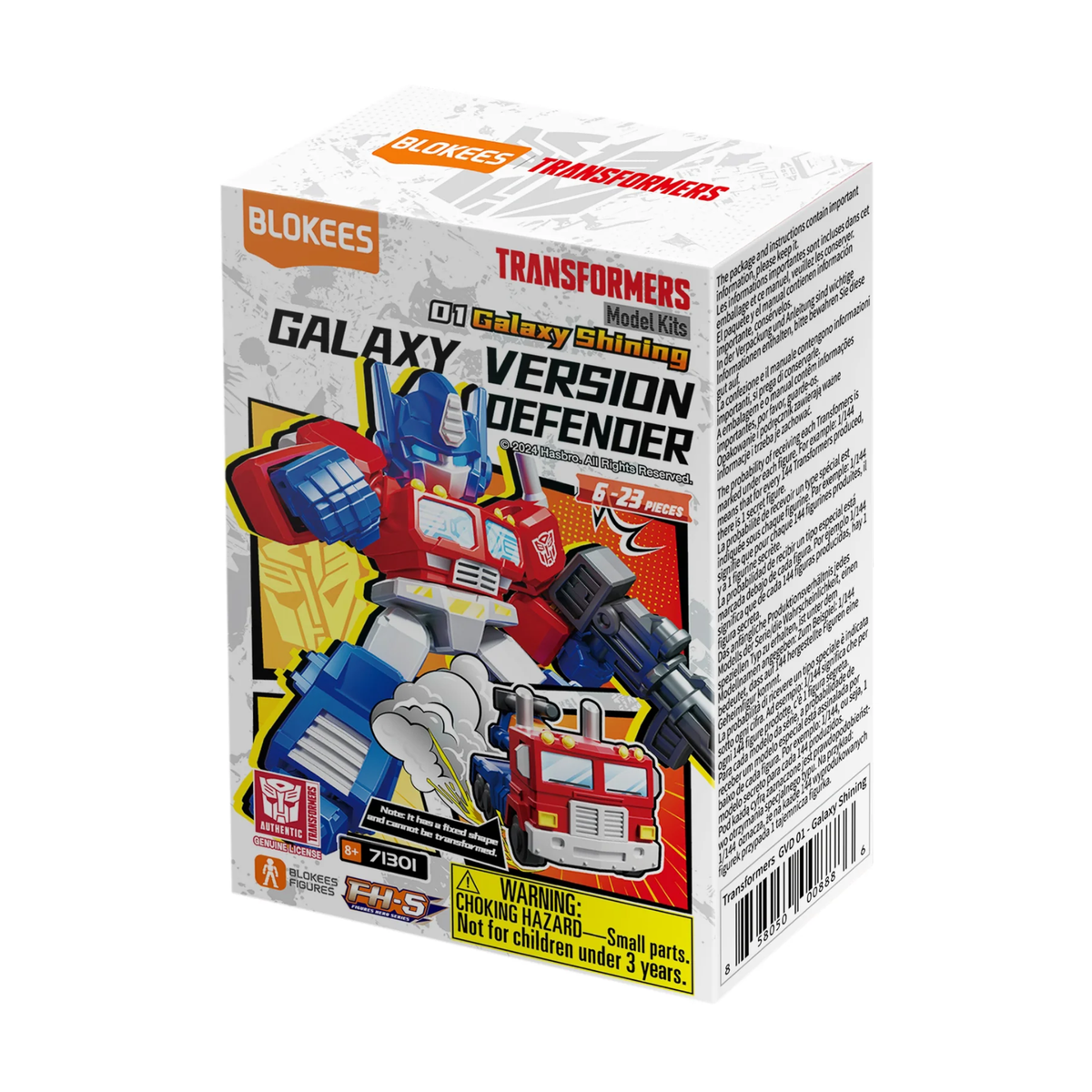 Blokees Transformers Defender 01: Shining Galaxy (Single Random Blind Box)