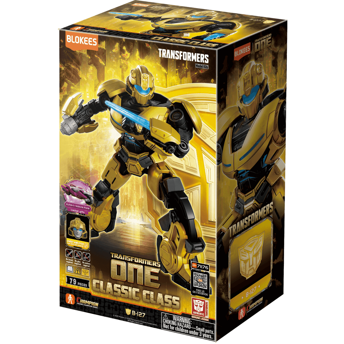 Blokees Transformers Classic Class 15 B-127 Bumblebee (Transformers One)