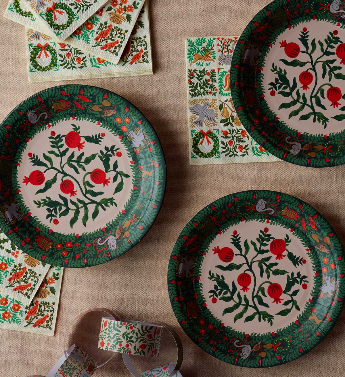 Small Paper Plates - Christmastide