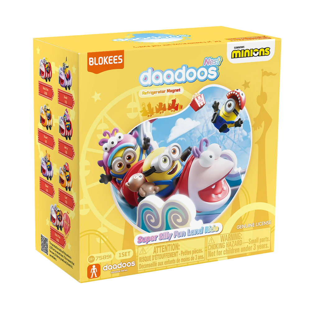 Blokees Minions daadoos Nest Series 01: Super Silly Fun Land Ride (Box of 6 Individually Boxed)
