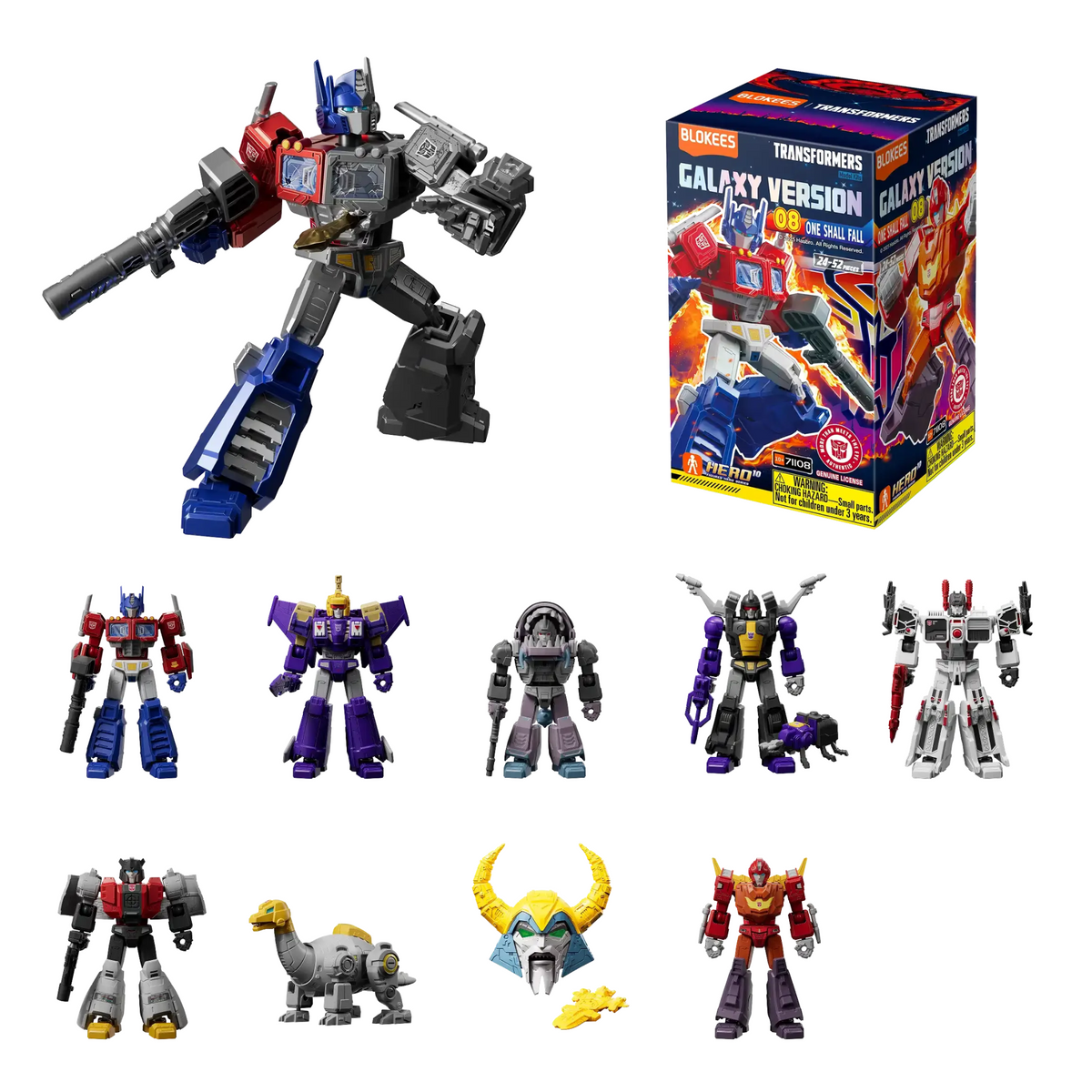 Blokees Transformers Galaxy 08: One Shall Fall  (Box of 9 Individually Boxed)