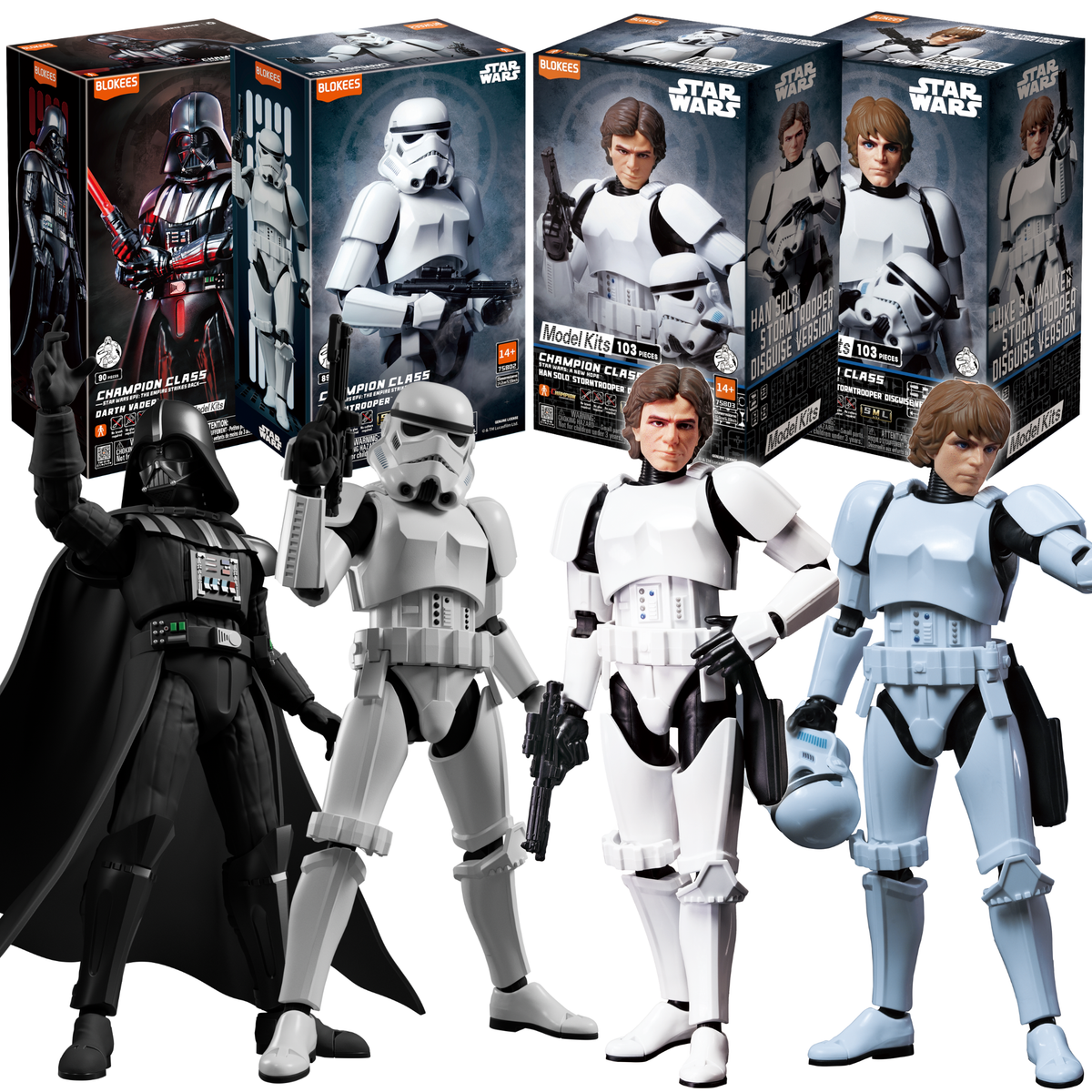 Blokees Star Wars Champion Class Wave 1 SET OF 4