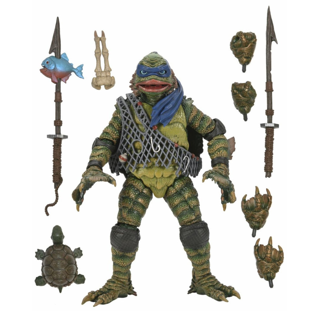 NECA Universal Monsters Teenage Mutant Ninja Turtles Leonardo as the Creature from the Black Lagoon