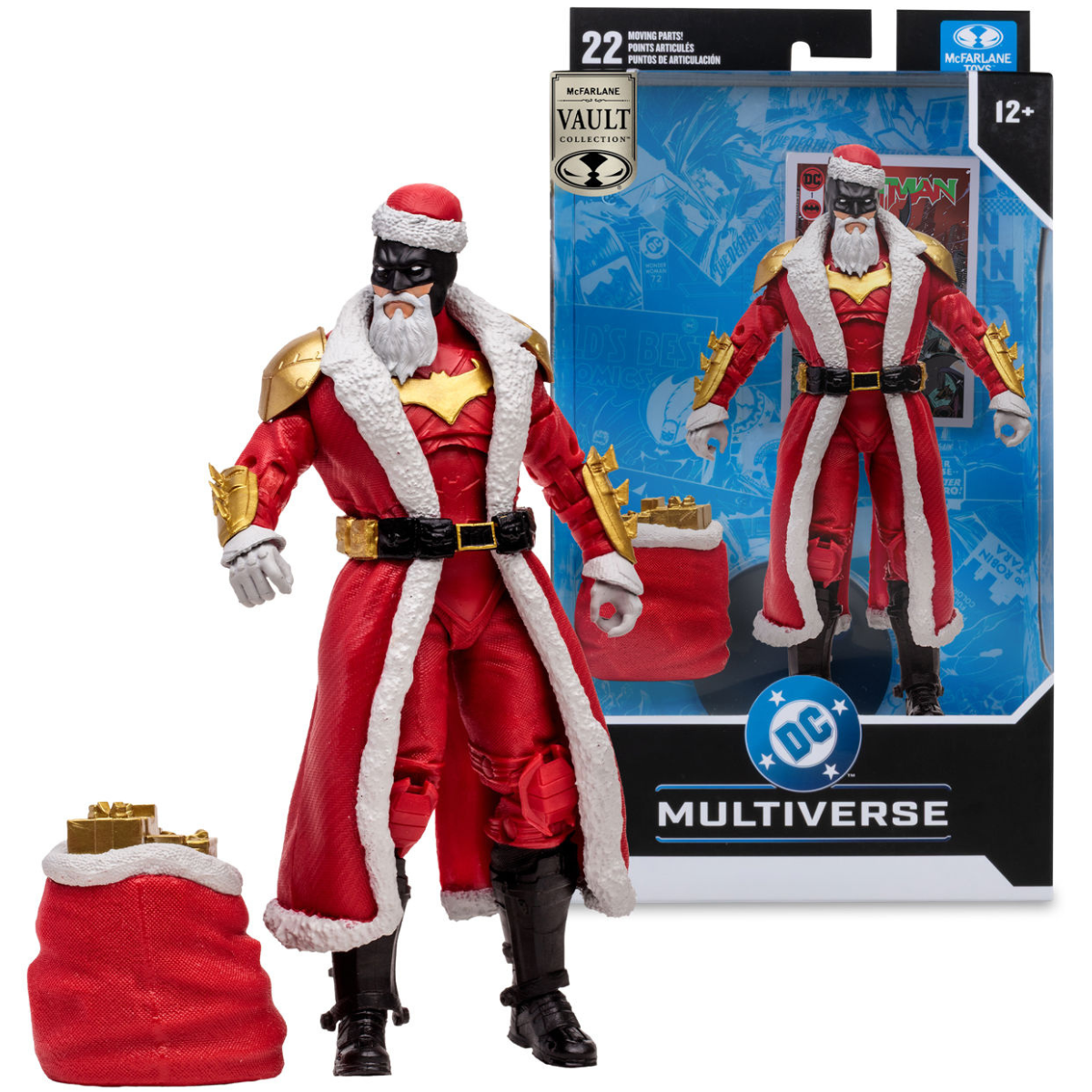 DC Multiverse Mcfarlane Vault Collection Wave 3 Batman Red Santa Suit