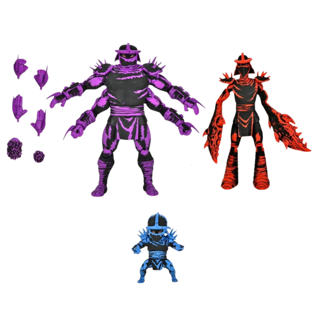 NECA Teenage Mutant Ninja Turtles Mirage Shredder Clones 3-Pack