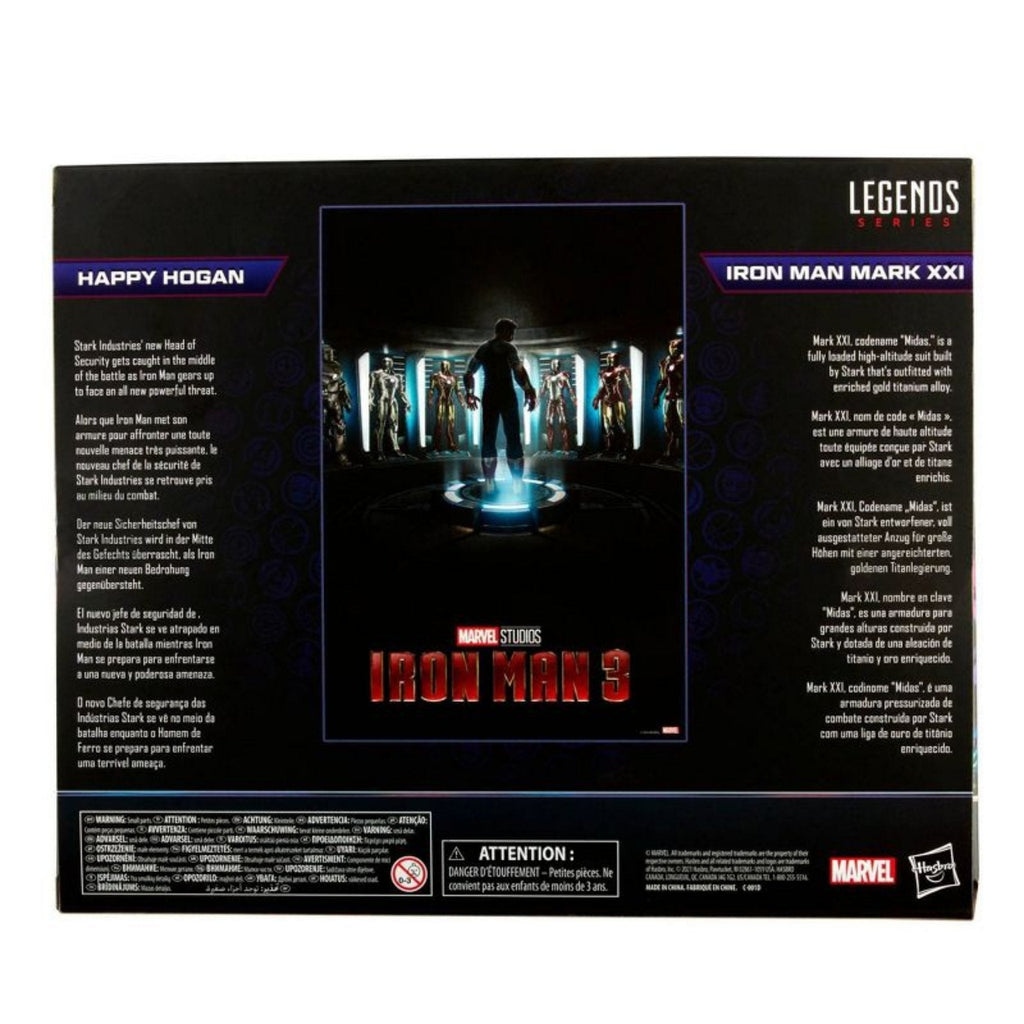 Avengers Infinity Saga Marvel Legends Happy Hogan and Iron Man Mark 21