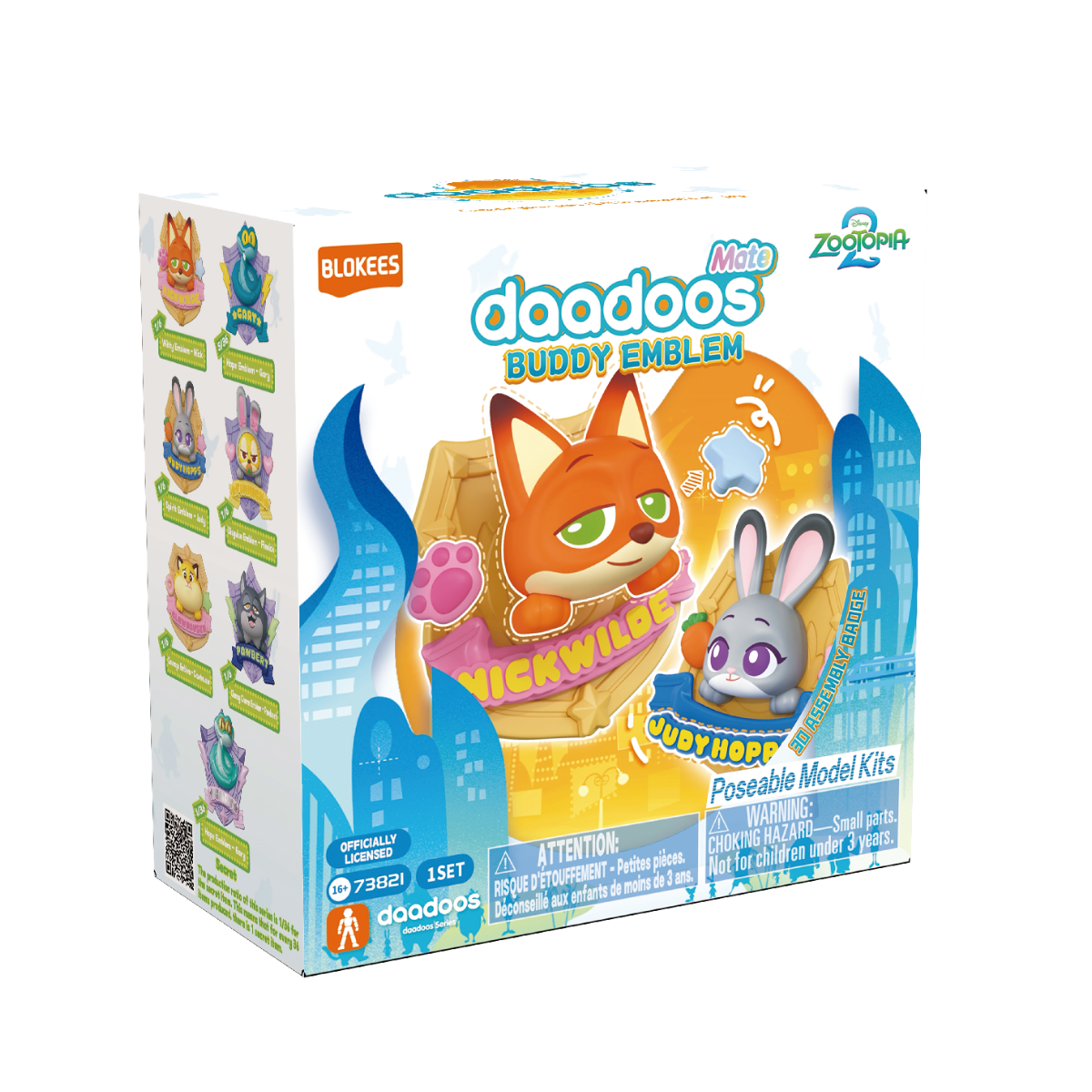 Blokees Zootopia Mate Series 01 Buddy Emblem (Single Random Blind Box)