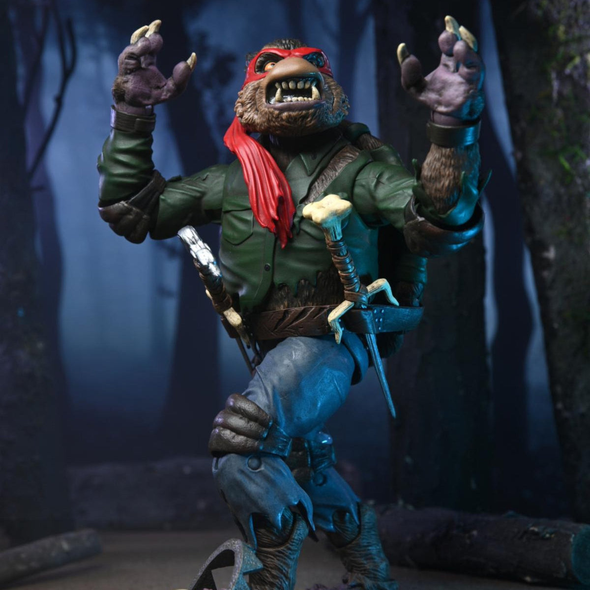 NECA Universal Monsters Teenage Mutant Ninja Turtles Raphael as the Wolfman