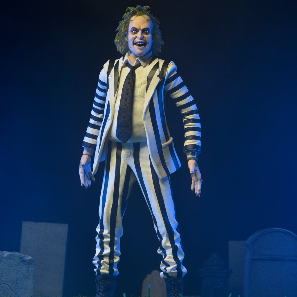 NECA 1988 Beetlejuice (Black and White Striped Suit)