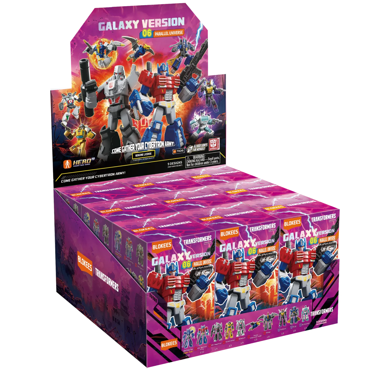 Blokees Transformers Galaxy 06: Parallel Universe Complete Set (Box of 9 Individually Boxed)