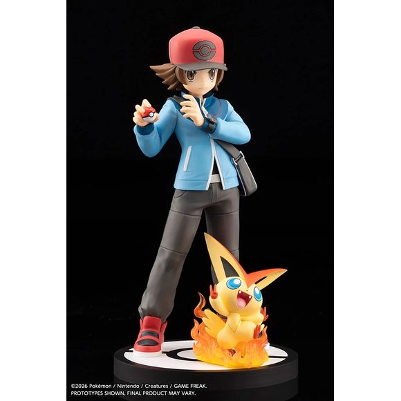 (PRE-ORDER: APR 2027) Kotobukiya Pokemon Hilbert with Victini ARTFX J Figure Statue
