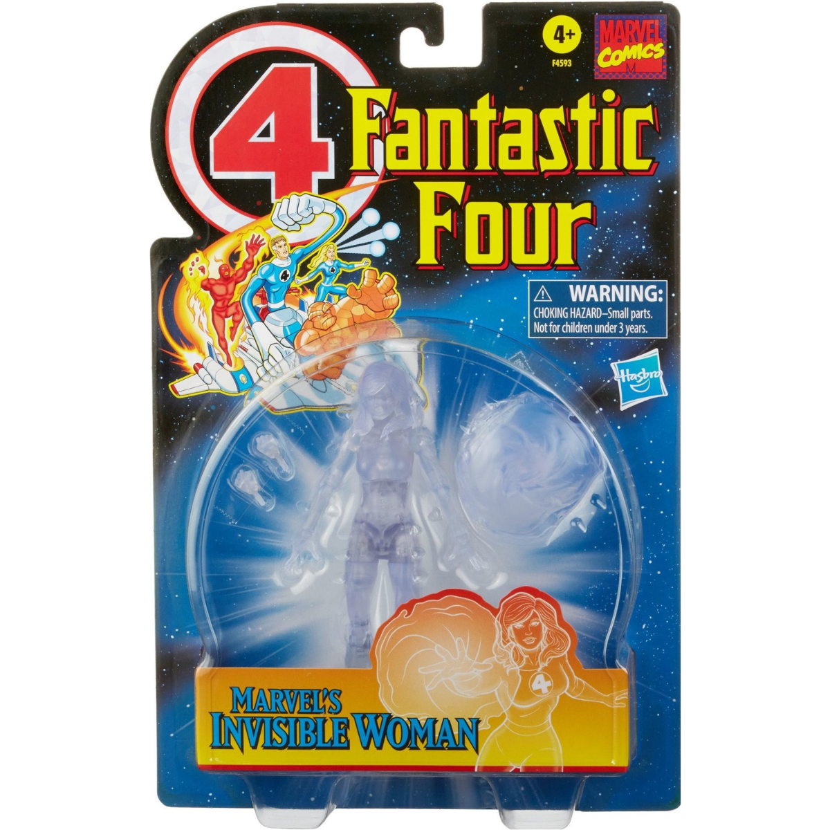 Marvel Legends Exclusive Retro Invisible Woman (Clear) - Pre-Owned / In Box