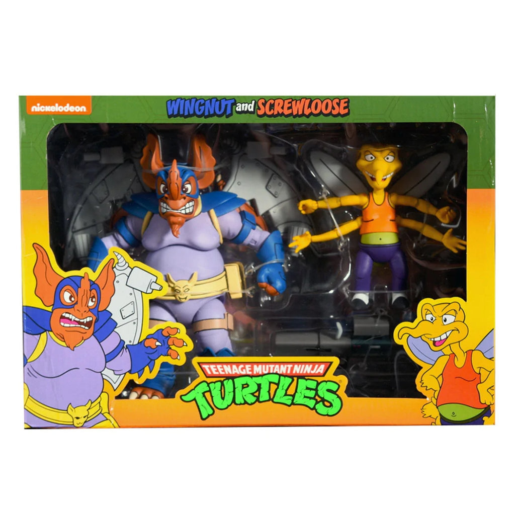 NECA Teenage Mutant Ninja Turtles Cartoon Wingnut & Screwloose