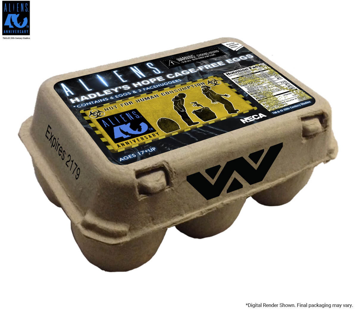 NECA Aliens 40th Anniversary Carton of Alien Eggs 6-Pack Accessory Pack