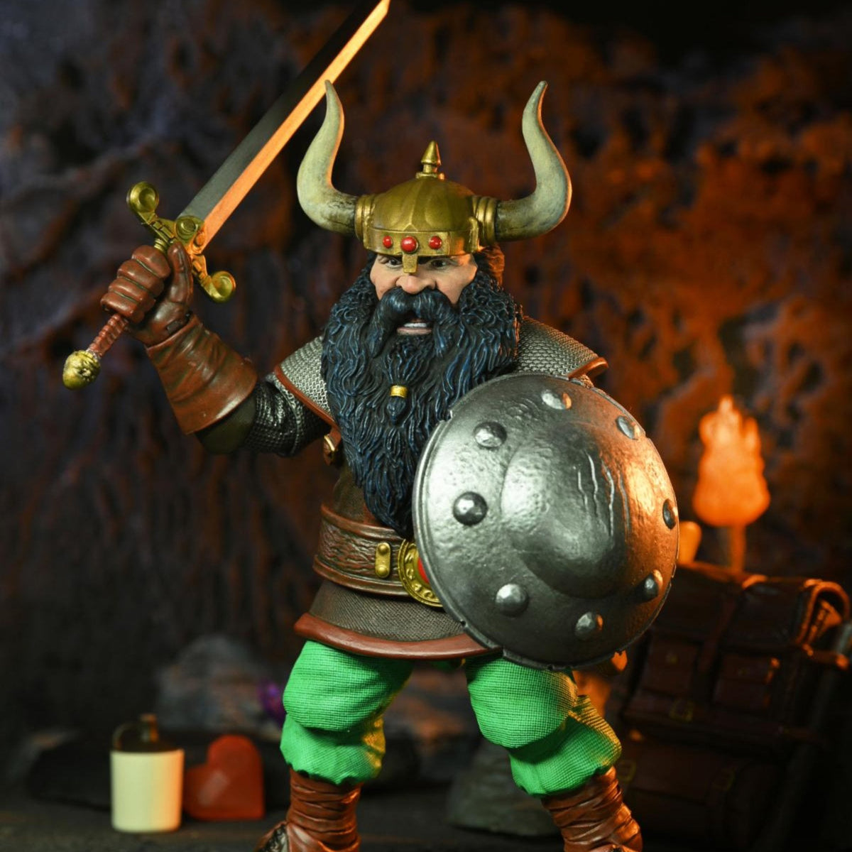 NECA Dungeons & Dragons Ultimate Elkhorn the Good Dwarf Fighter