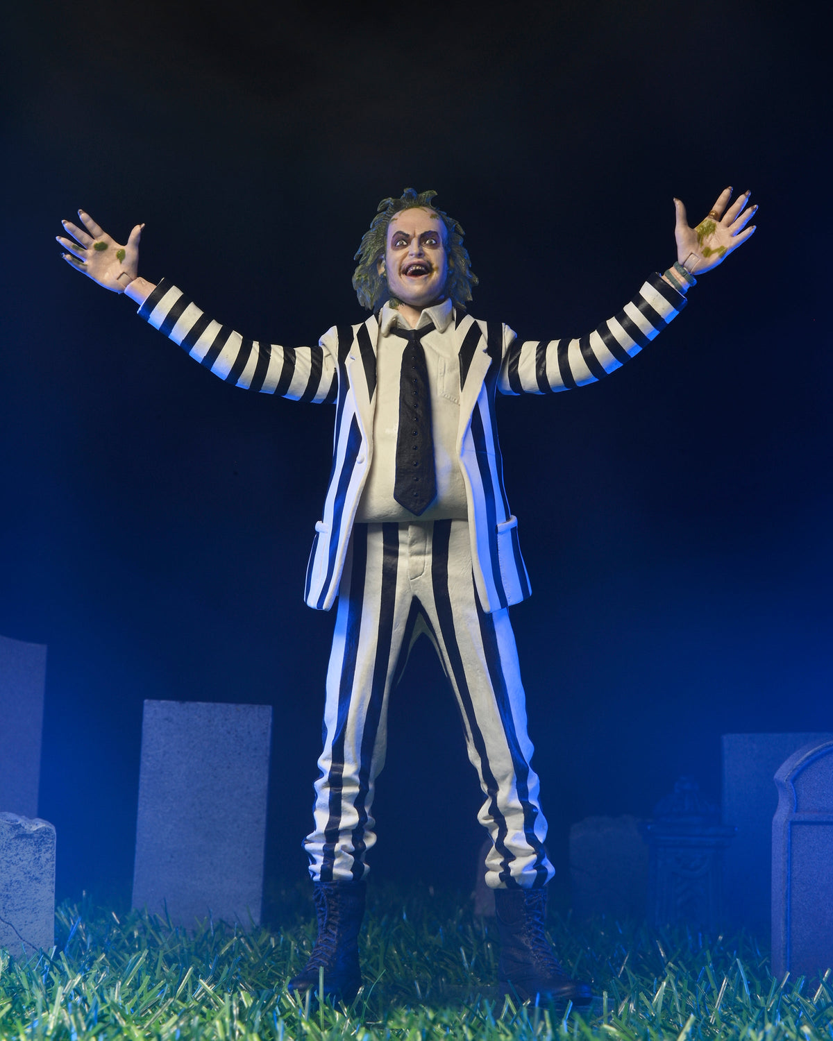 NECA 1988 Beetlejuice (Black and White Striped Suit)