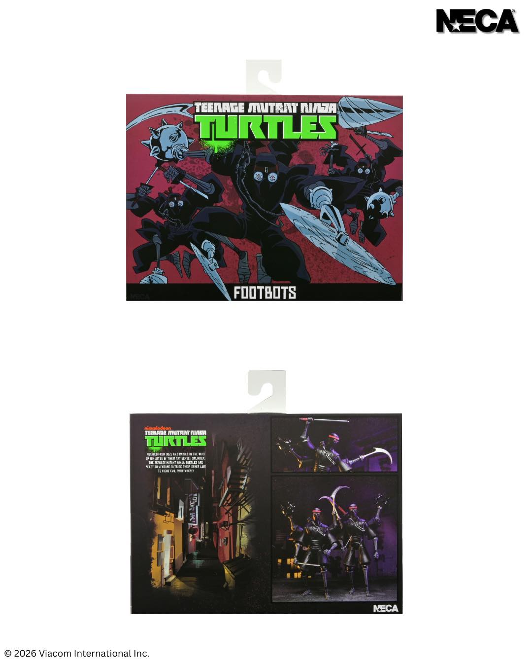 NECA Teenage Mutant Ninja Turtles Footbots 2-Pack (2012 Cartoon)