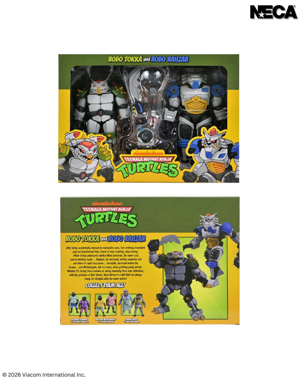 NECA Teenage Mutant Ninja Turtles Robo Tokka and Rahzar 2-Pack (1987 Cartoon)