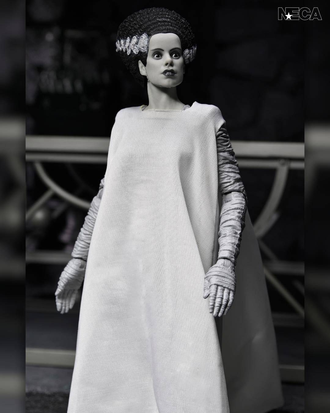 NECA Universal Monsters Bride Of Frankenstein 90th Anniversary The Monster & His Mate 2-Pack (Black & White)
