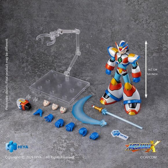 (PRE-ORDER: NOV 2027) HIYA Mega Man X Exquisite Basic X (Max Armor Ver.) Action Figure