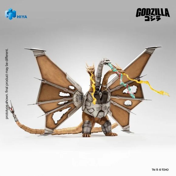 (PRE-ORDER: AUG 2027) HIYA Exquisite Basic Godzilla vs. King Ghidorah (1991) Mechanical King Ghidorah Battle Damaged Ver. Action Figure