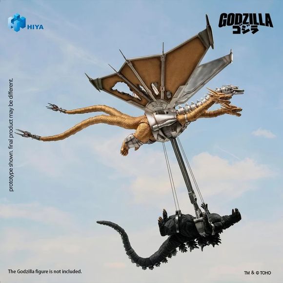(PRE-ORDER: AUG 2027) HIYA Exquisite Basic Godzilla vs. King Ghidorah (1991) Mechanical King Ghidorah Battle Damaged Ver. Action Figure