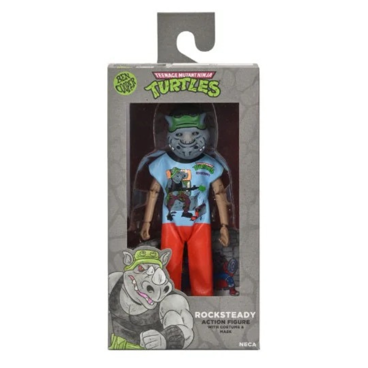 NECA Ben Cooper x Teenage Mutant Ninja Turtles Costume Rocksteady (6" Clothed Figures)