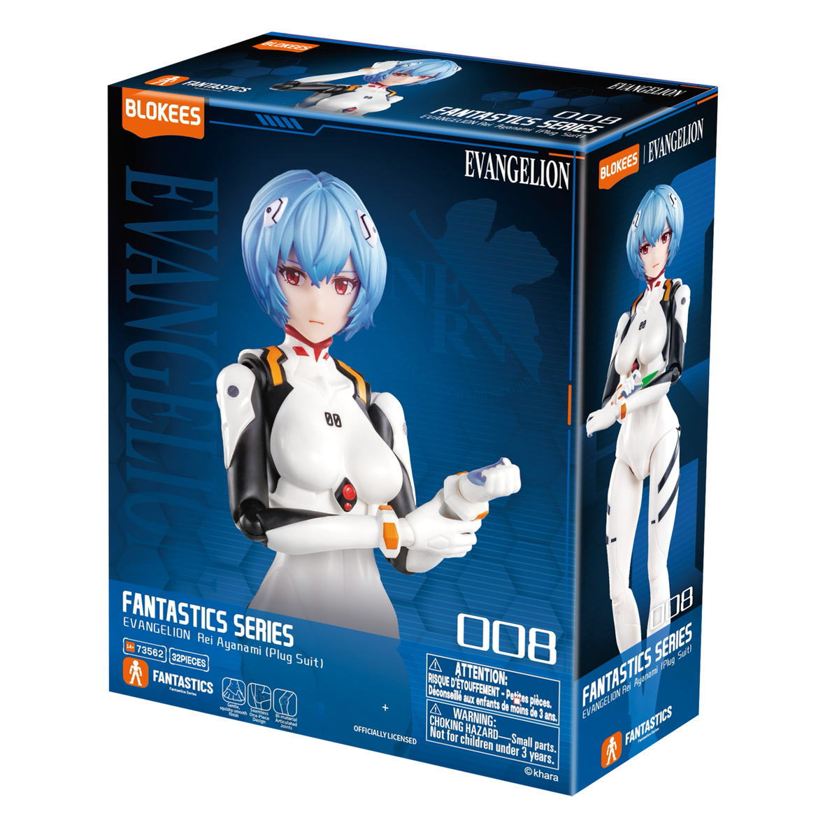 Blokees Evangelion Fantastics Series Rei Ayanami (Plug Suit)