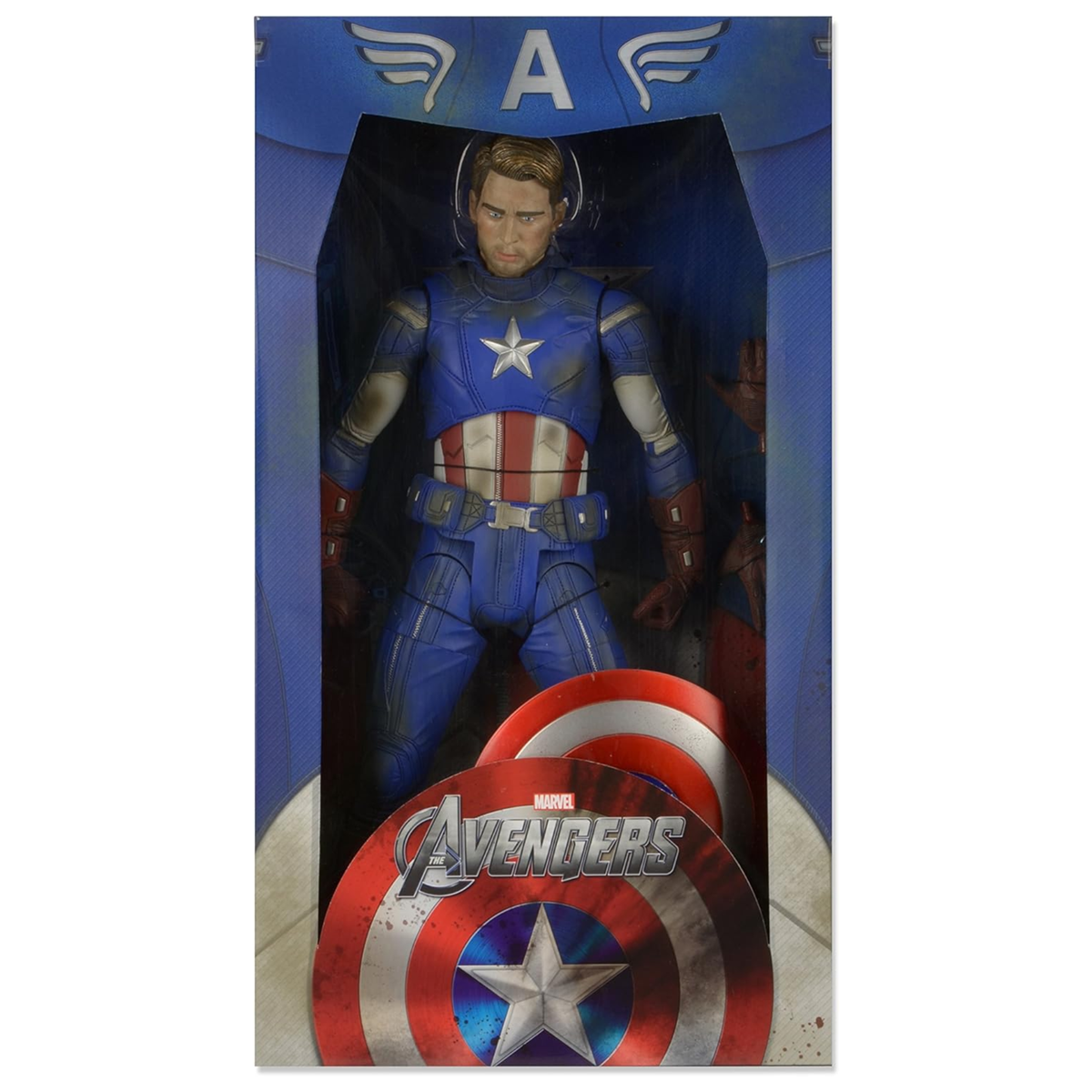 NECA Quarter Scale Captain America (Battle Damaged)