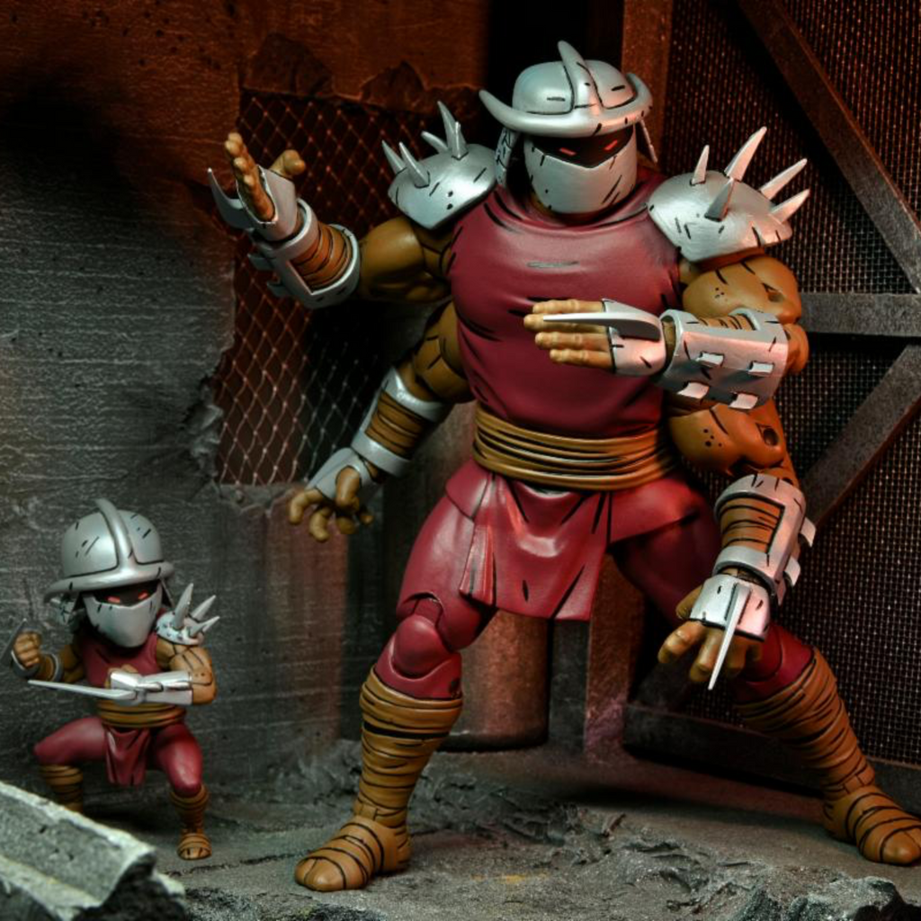 NECA Teenage Mutant Ninja Turtles Mirage Ultimate Deluxe Shredder Clone & Mini Shredder