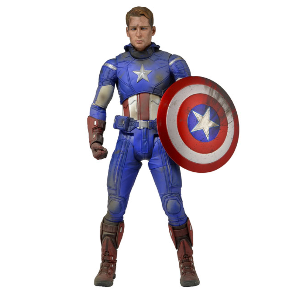 NECA Quarter Scale Captain America (Battle Damaged)