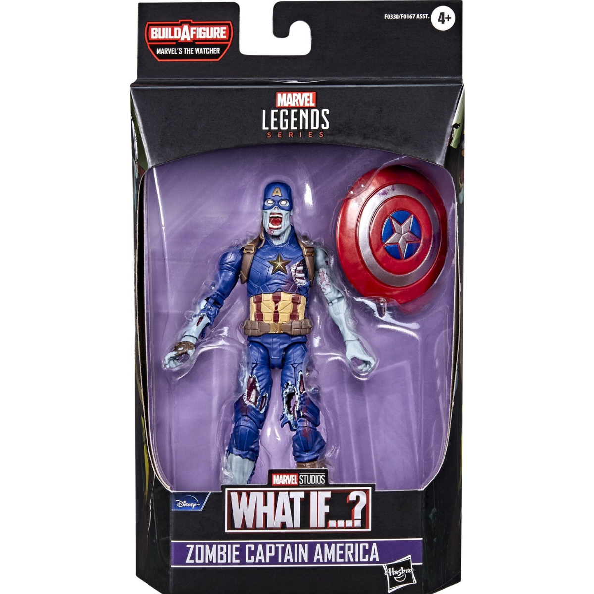 Marvel Legends Zombie Captain America (Watcher BAF) - Pre-Owned / In Box