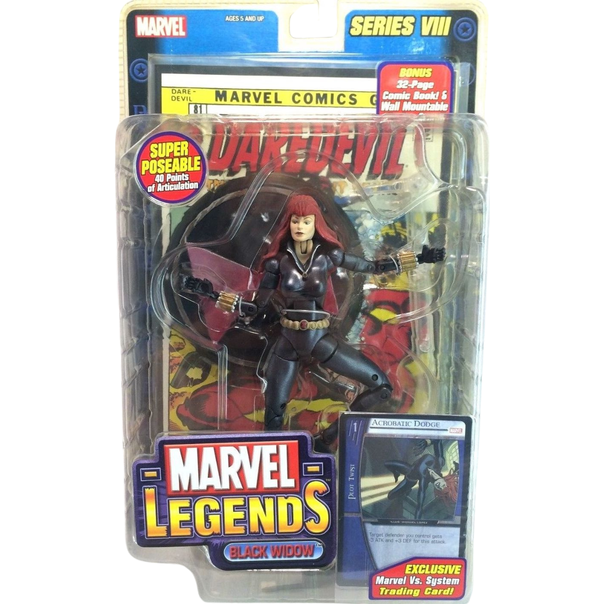 Toy Biz Marvel Legends Black Widow (Series 8) - Pre-Owned / In Box