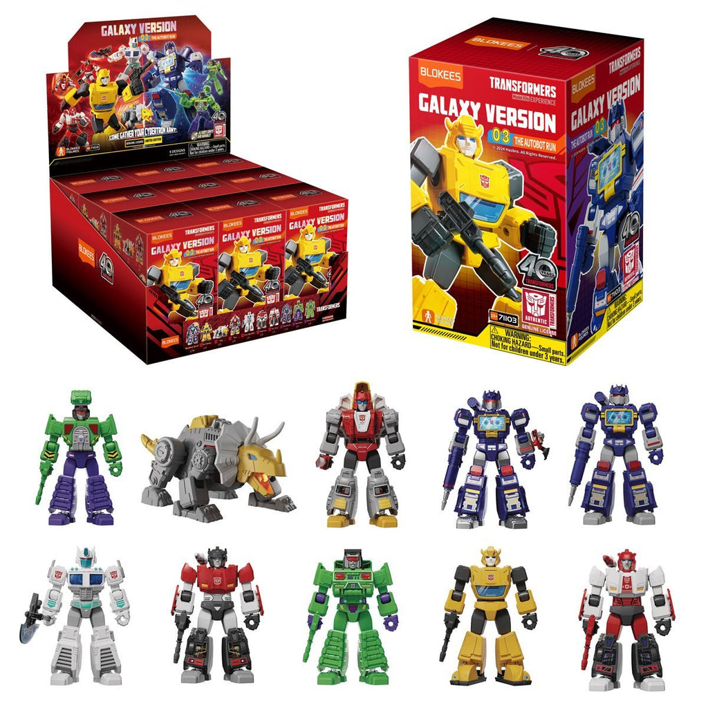 Blokees Transformers Galaxy 03: The Autobot Run Complete Set (Box of 9 Individually Boxed)