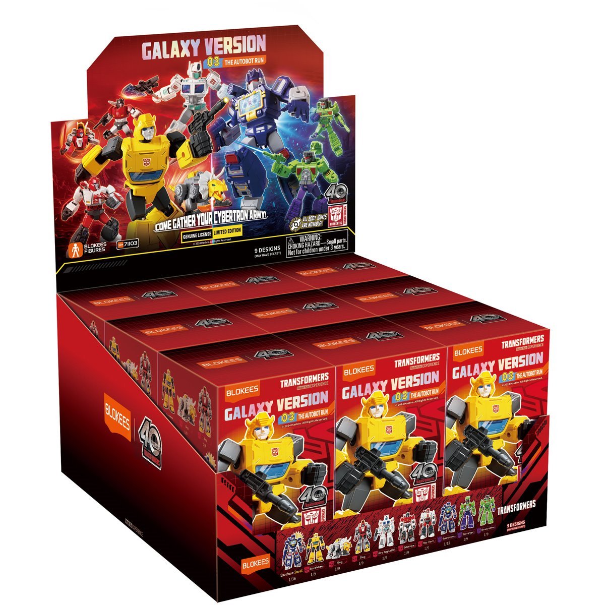 Blokees Transformers Galaxy 03: The Autobot Run Complete Set (Box of 9 Individually Boxed)