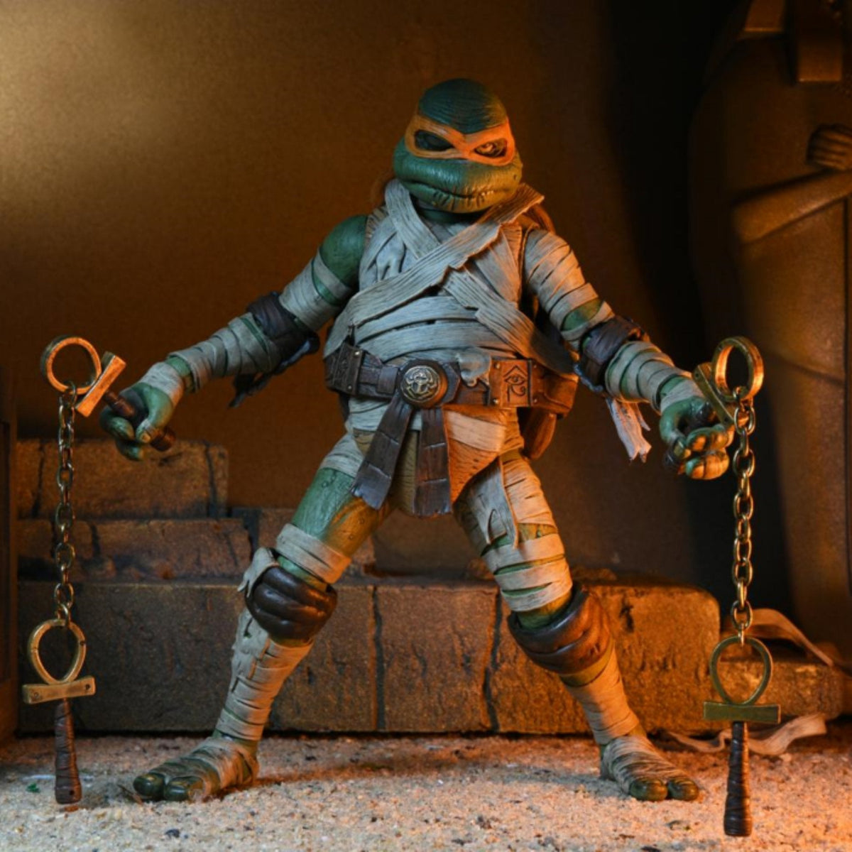NECA Universal Monsters Teenage Mutant Ninja Turtles Michelangelo as The Mummy