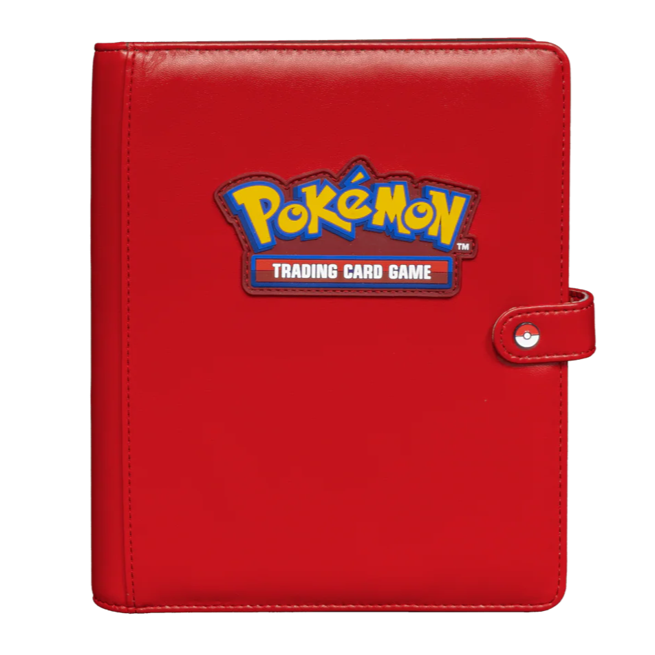 Ultra Pro Pokémon Premium Red 4-Pocket Snap Binder