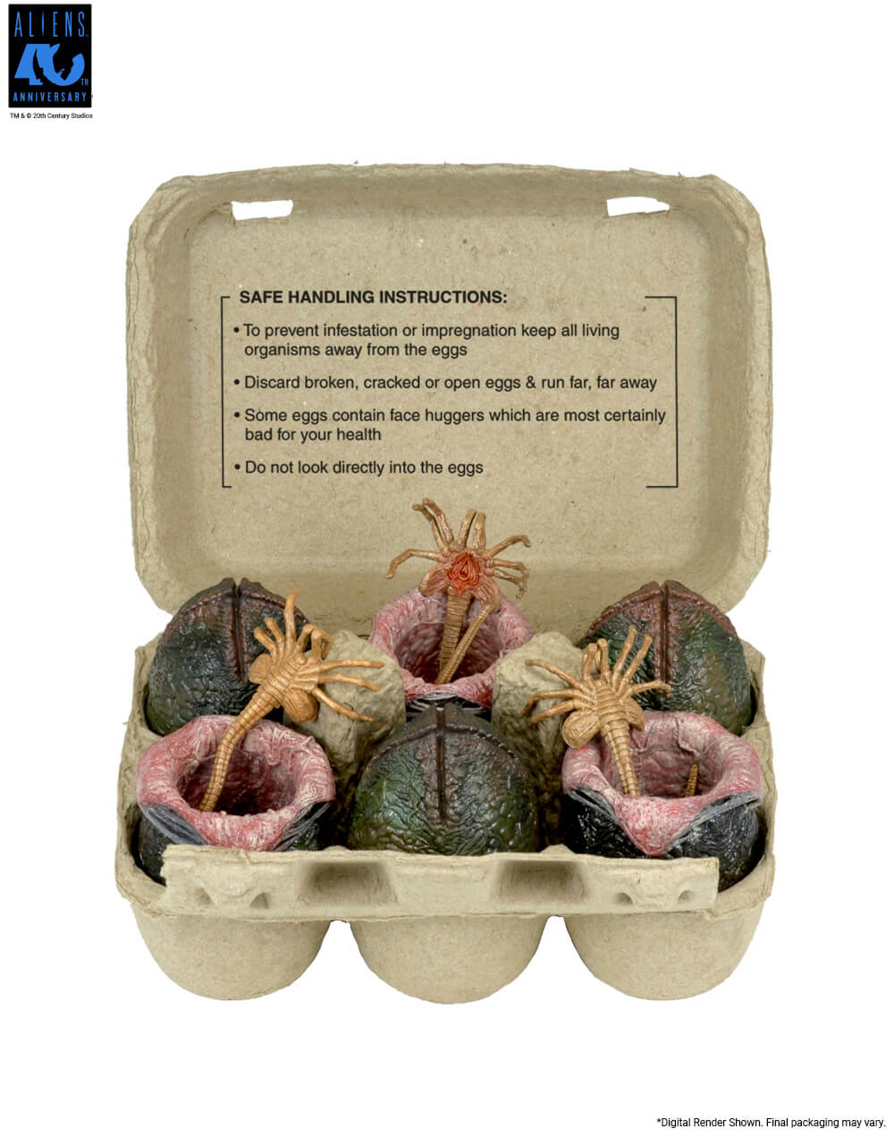 NECA Aliens 40th Anniversary Carton of Alien Eggs 6-Pack Accessory Pack