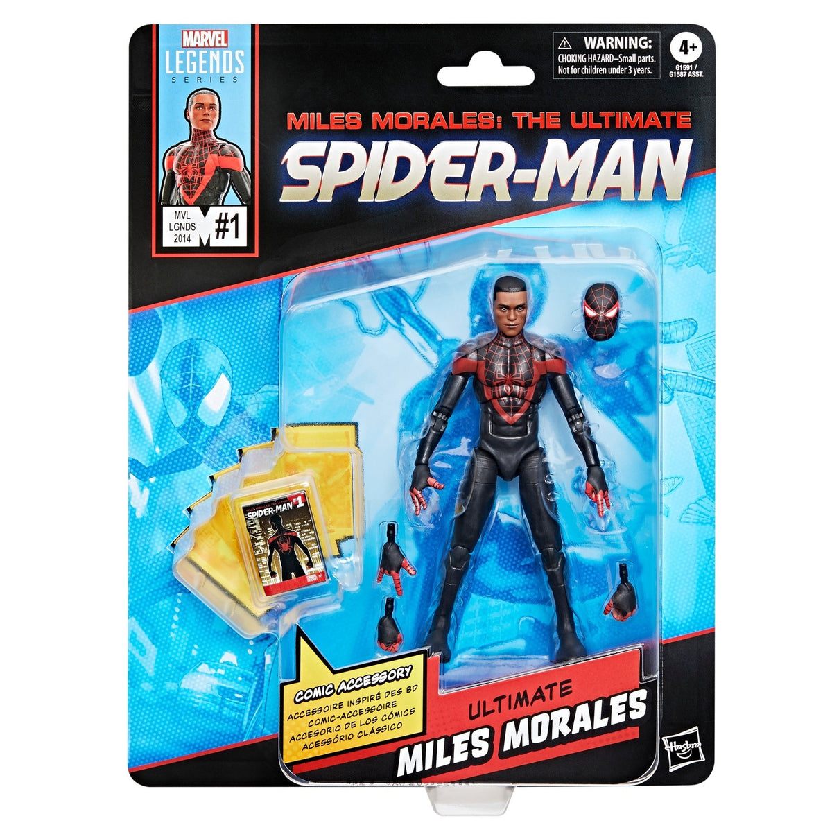 Marvel Legends Series Ultimate Miles Morales Spider-Man (2014's Ultimate Spider-Man #1 Mini-Comic)